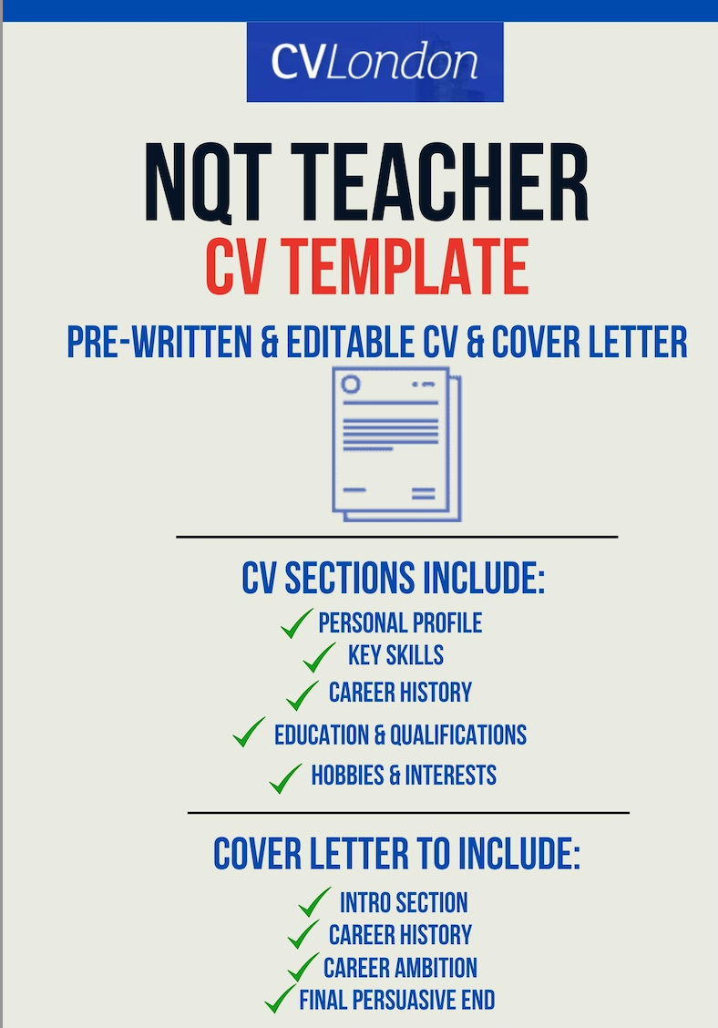 NQT Teacher CV & Cover Letter Template