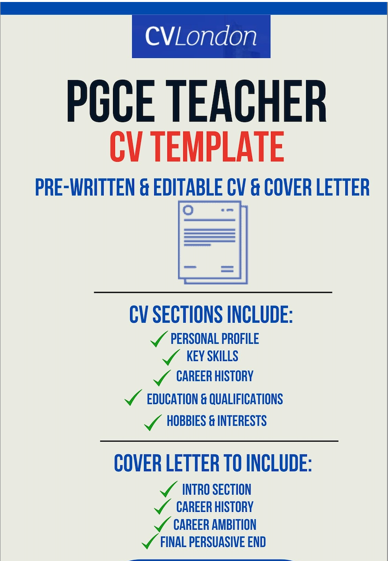 PGCE Teacher CV & Cover Letter Templates